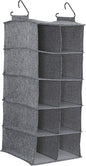 Household Essentials 10 Pocket Hanging Shoe Closet Organizer with Hooks