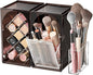 INVSSENE Stackable Makeup Organizer Countertop, Storage Perfume Skincare Cosmetic Lipstick Face Mask Makeup Brush Palettes, Ideal for Vanity Bathroom Counter