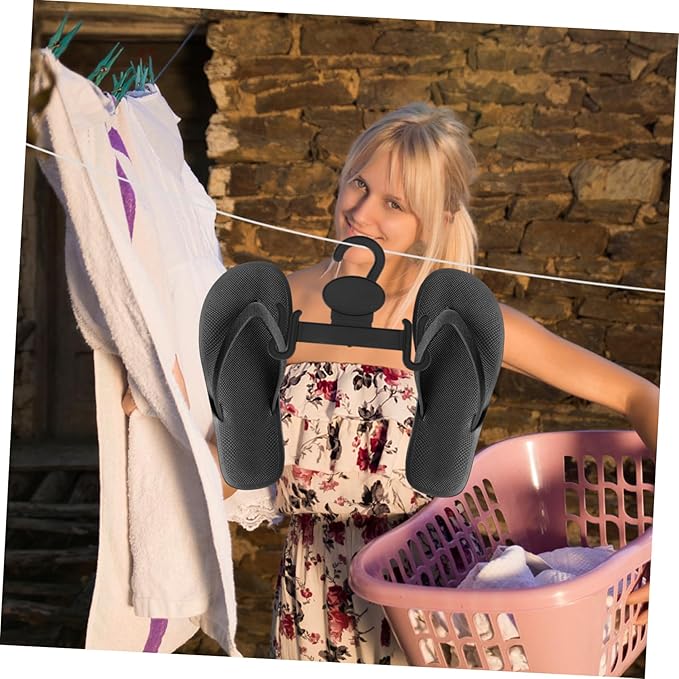 SOLUSTRE Slippers Hangers 20pcs Storage Hooks Shoe Hanger for Home Plastic Shoe Organizer Hanging Organizer
