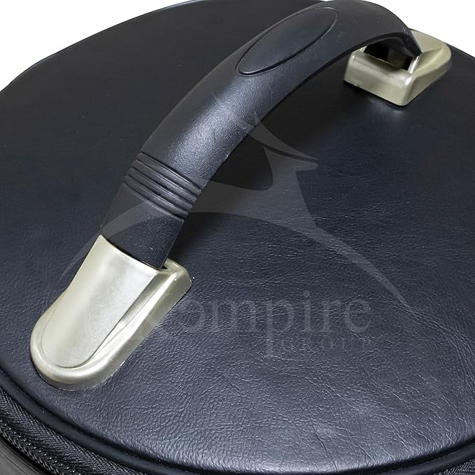 OES Black Fez Case Imitation Leather: Eastern Start Emblem, Hat Carrying Storage Box