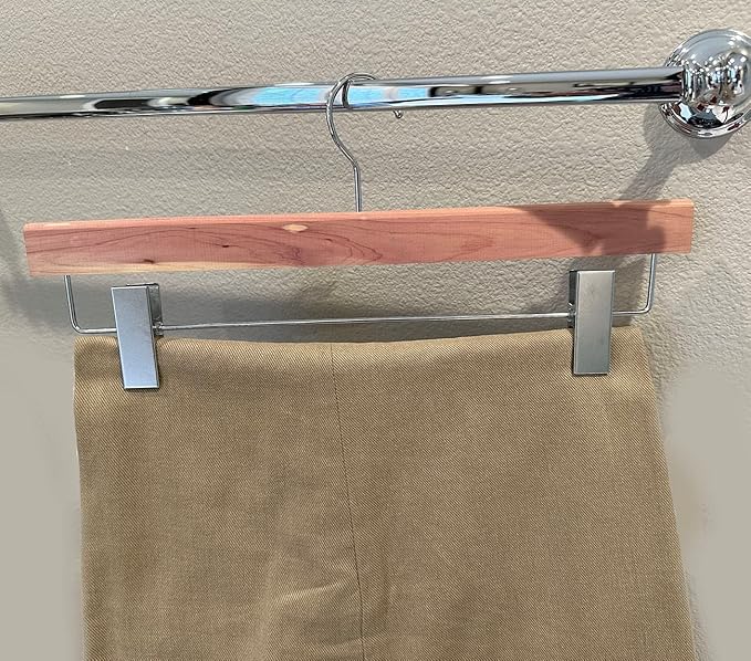Cedar Elements Luxury Cedar Pant Hangers/Skirt Hangers -12/Box