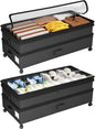 Kitstorack 2Pack Height-adjustable Under Bed Storage with Wheels, Under Bed Storage Containers,Under Bed Shoe Storage Organizer with Clear Window&Label, Suitable for Clothes Storage, Black