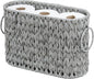 ORDELITE Toilet Paper Storage - Waterproof Wicker Basket for Bathroom, Holds 6 Rolls