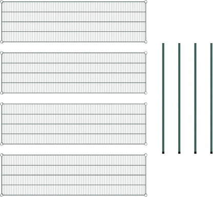 Commercial NSF Listed Green Epoxy Stationary Wire Shelving Kit 21" x 72" x 54", with 4 Shelves Perfect for Warehouse, Walk-in Refrigerator, Freezer, Grocery Store, Restaurant, Dishroom