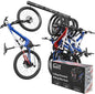 USA Based Ceiling Bike Rack Garage Storage Mount, Bicycle Hanger For Up To 6 Bikes, Sliding 51" Heavy Duty Hook Racks With Padded Hanging Mounts, Hooks Hangers (Black, 3 Rails - 6 Hooks)