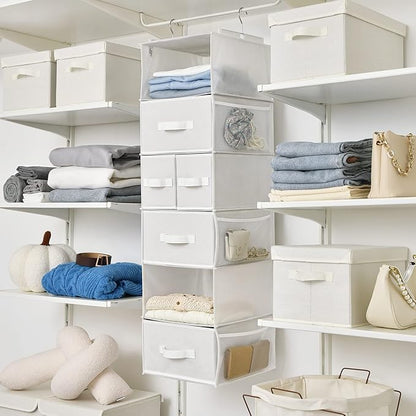 GRANNY SAYS Bundle of 1-Pack Closet Door Organizer & 3-Pack Storage Containers for Organizing