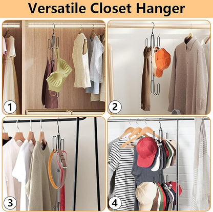 NANATI Hat Hangers for Closet, Stainless Steel Hat Organizer, Hat Racks for Baseball Caps, Cap Organizer for Baseball Caps, 2 Pack