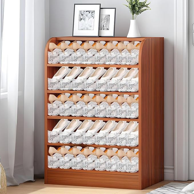 30 Pack Shoe Slots Organizer for Closet, Adjustable Shoe Stackers for a Pair of Shoes Shoe Rack Storage Shoe Space Saver 50% Shoe Shelf Display Holder for Closet