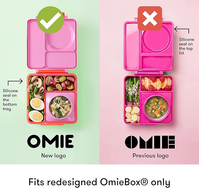 OmieBox (2 Pack) Leakproof Dips Containers to Go, Salad Dressing Container, Condiment Container with Lids - Food Safe Silicone - 4 Ounces (Blue/Mint)