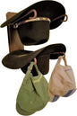 American Made 2 Hat Cowboy Hat Rack – Classic Wall Mounted Hat Holder Chisholm Trail Tan Steel