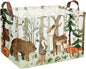 Sanjiaofeng Rectangular Kids Basket Animal Storage Bins,Woodland Storage Baskets with Handles.Clothers,Toys,Books,Kid's Gifts Storage. (Tree animal)