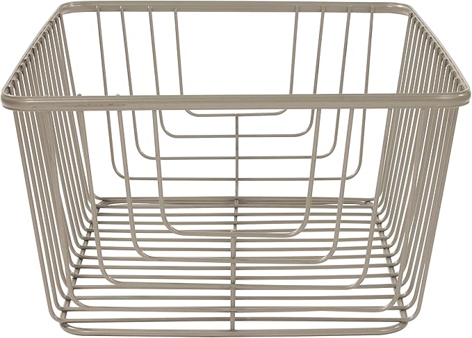 Spectrum Diversified Ashley Basket, Large, Satin Nickel