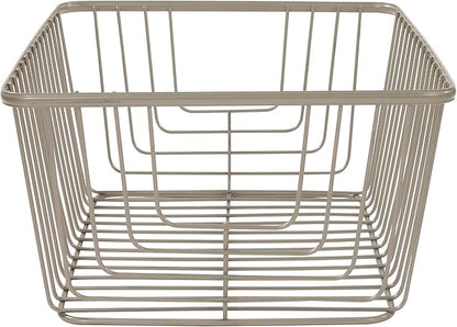Spectrum Diversified Ashley Basket, Large, Satin Nickel
