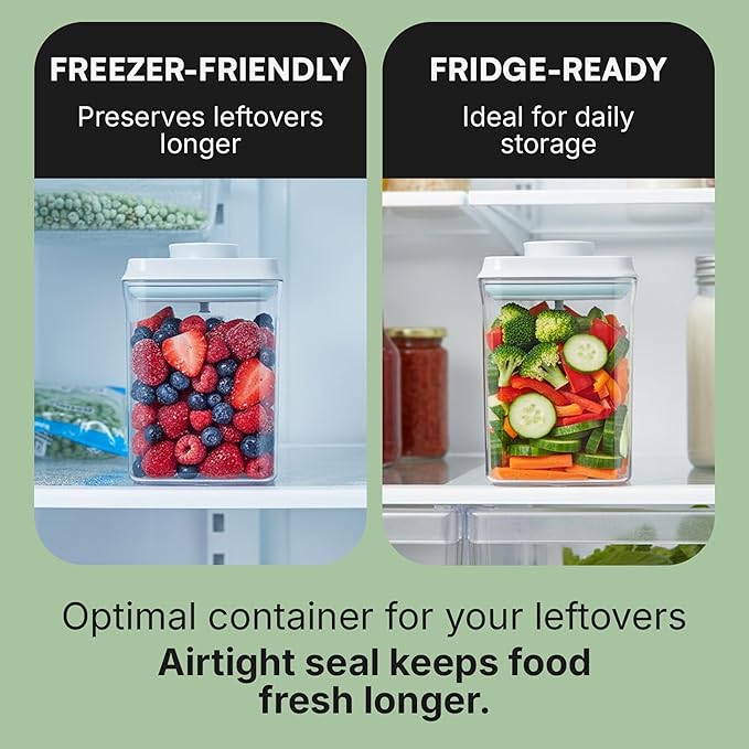 Bop Top Airtight Food Storage Containers with Lid 6 Cups / 50 oz | Kitchen Canister Sets | Air Tight Pantry Container | Pop Top Dry Food Storage Containers for Snacks, Sugar, Flour, Baking, Pasta