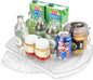 Lazy Susan Turntable for Refrigerator, Square Turntable Organizer for Fridge Cabinet, Pantry, Countertop (15.3" x 11.1" Rectangle 1 Pack - Clear)