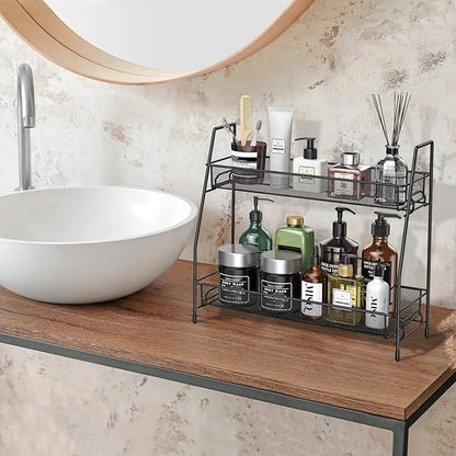 SPISPI Spice Rack Organizer for Cabinet, Bathroom Organizer Countertop, Bathroom Counter Organizer, Kitchen Countertop Organizer, Bathroom Vanity Organizer