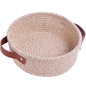ABenkle Small Storage Basket, Mini Cotton Rope Storage Bin, Cute Tiny Shelf Baskets, Boho Decorative Toy Organizer for Nursery, Spa, Empty Gift Basket - XS, Mixed Brown