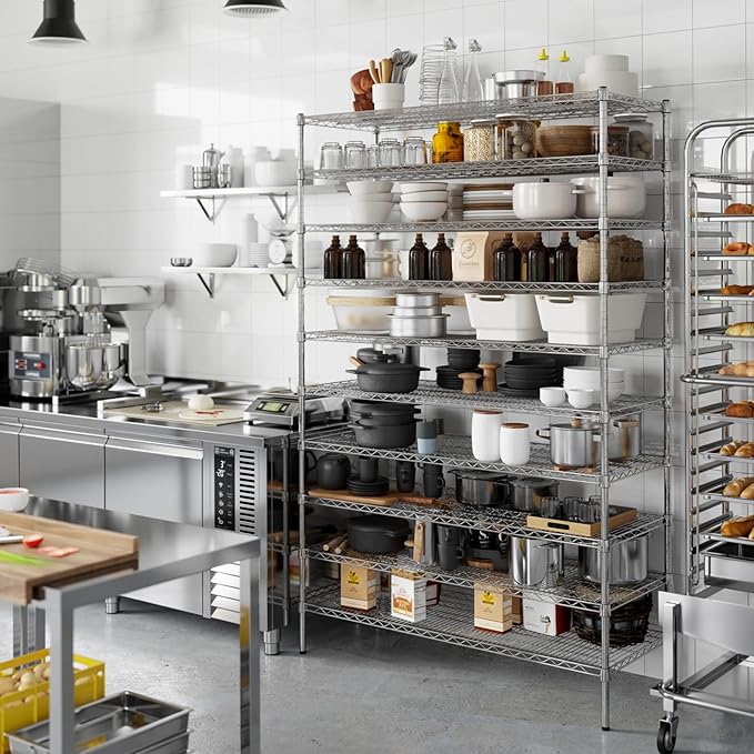 21" Deep x 54" Wide x 86" Height Wire Shelving Kit | 10-Tier | NSF Commercial Storage Rack Unit
