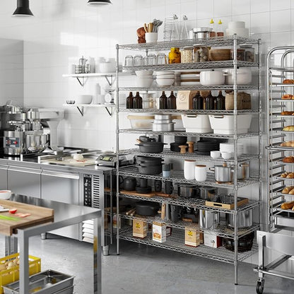 21" Deep x 54" Wide x 86" Height Wire Shelving Kit | 10-Tier | NSF Commercial Storage Rack Unit