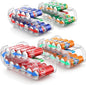 Soda Can Organizer for Refrigerator, Drink Organizer for Fridge, Automatic Rolling Can Dispenser Holder, Organize 11 Pcs Standard 11.15oz or 12oz Long Cans (4 Pack)