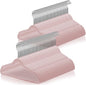 Casafield 100 Velvet Kid's Hangers - 14" Size for Children's Clothes - Light Pink