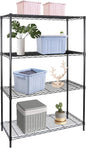 ZENY 4-Shelf Adjustable, Heavy Duty Storage Shelving Unit, Steel Organizer Wire Rack, Storage Rack with Leveling Feet for Kitchen Office Garage