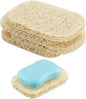 Snowkingdom 4 Pack Beige Soap Saver Holder Draining Soap Lift Pads for Shower Kitchen 2.9" x 4.5" PVC Non-BPA Non-Slip Durable