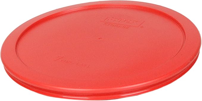 Pyrex 7200 2 Cup Glass Bowls & 7200-PC Red Food Storage Replacement Lids (4-Pack) - Made in the USA