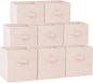 Criusia Storage Cubes - 13 Inch Heavy Duty Fabric Storage Bins for Shelves Closet Cube Organizer - 8 Pack Collapsible Cube Storage Bins Baskets for Clothes Blankets Toys - Nursery Organization