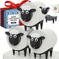 Sheep Toilet Paper Holder 3-Pack, Black Sheep Funny Bathroom Decor, Free Standing Cute Animal Holder, Stylishly Store Extra Toilet Paper, Modern Tissue Roll Storage, House Warming Funny Gifts