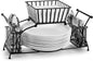 Sorbus Utensil Caddy — Use For Napkin, Cutlery, Plate Holder — Stackable Flatware Caddy, Tabletop Organizer — Ideal for Dining Table, Party, Buffet, Kitchen, Entertaining (Black)
