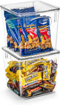Sorbus Small Plastic Storage Bins - Kitchen Organization, Pantry & Refrigerator Bins (2 Pack)