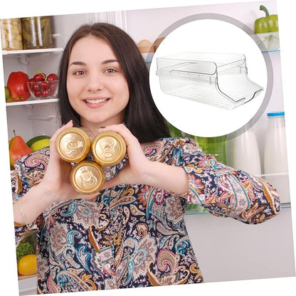 Double Refrigerator Can Organizer Beverage Can Dispenser Stand for Fridge