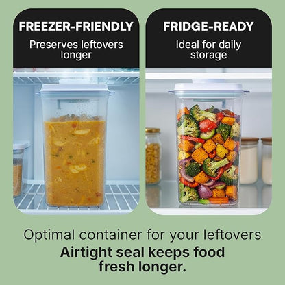 Bop Top Airtight Food Storage Containers with Lid 16.5 Cups / 135 oz | Kitchen Canister Sets | Air Tight Pantry Container | Pop Top Dry Food Storage Containers for Snacks, Sugar, Flour, Baking, Pasta