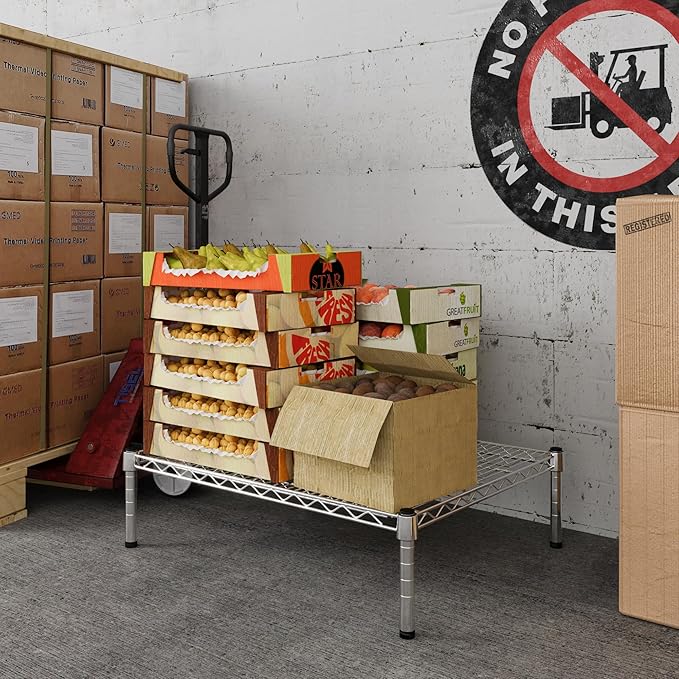 24" Deep x 30" Wide x 8" Height Wire Shelving Kit | 1-Tier | NSF Commercial Storage Rack Unit