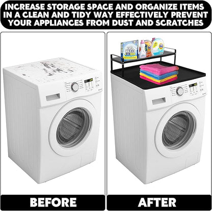 BALAPET Washer and Dryer Countertop with Non-Slip and Laundry Room Shelf Mat Universal Front Load Washer and Dryer Countertop Kit with Storage Space for Laundry Room Organization(14.2x8.6x7in)