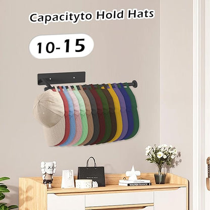 Hat Rack,for Doors, Closet ，Hat Organizer for Wall，Cap Hanger for Baseball Caps ，Closet Organization ，Hat Organizer