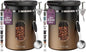Veken Coffee Canister with Window,Airtight Stainless Steel Kitchen Food Storage Container, Date Tracker & Scoop for Grounds Coffee, Beans, Tea,Flour,Cereal,Sugar,22OZ,Copper (Pack of 2)