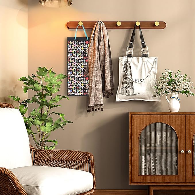 JUXYES Shoe Charms Organizer Wall Hanging Collection Holder with 216 Holes, Portable Decorative Croc Charms Display Hanging Decoration Storage Organizer