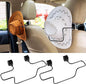 Feekoon Cowboy Hat Rack for Truck, 2 Pcs Hat Holder Rack for Truck SUV, Clothes Coat Hanger for Car Seat Accessories, Black