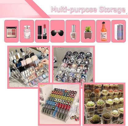 7-Tier Nail Polish Organizer Rack, 2 Pack Storage Holder Stand for Sunglass Organizer, Greeting Card, Postcard Storage Shelf