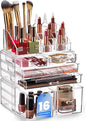 Masirs Clear Cosmetic Storage Organizer, Classy Design, Versatile, Simplifies Your Life