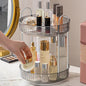 Aveniee 360 Rotating Makeup Organizer for Vanity, Skincare Perfume Organizers Large, Bathroom Countertop Organizer and Storage, Clear Cosmetics Lipstick Holder for Dresser,2 Tiers, Grey
