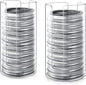 2 Pack Mason Jar Lid Organizer Wide & Regular Mouth Acrylic Storage Accessories for Home Kitchen Mason Jar Lid Organization Fit Mason/Canning/Bamboo Lids