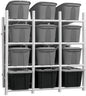 PROSLAT Bin Warehouse Rack - 12 Totes
