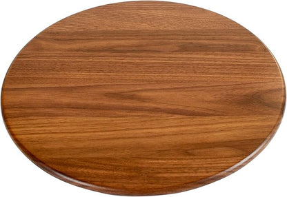 Virginia Boys Kitchens Lazy Susan – 13.5 Inch Round Wooden Turntable for Dining Table, Kitchen Countertop, Pantry or Decorative Serving Centerpiece Display