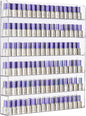AMT 6 Tier Acrylic Nail Polish Racks for the Wall, Holds up to 180 Bottles, CLEAR Nail Polish Display, Essential Oils Organizer. Plus a Microfiber Cloth for Cleaning Purposes
