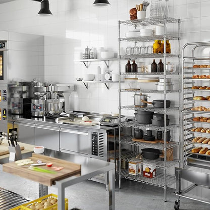 18" Deep x 30" Wide x 96" Height Wire Shelving Kit | 10-Tier | NSF Commercial Storage Rack Unit