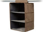 Covermates Keepsakes Hanging Closet Organizer – Heavy Duty Vertical Wardrobe Storage Shelves for Sweaters, Handbags, and Shoes – Acid-Free Interior Lining, Brown Heather