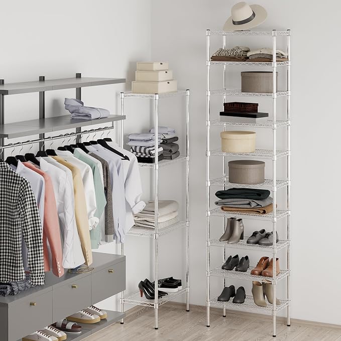 14" Deep x 24" Wide x 96" Height Wire Shelving Kit | 10-Tier | NSF Commercial Storage Rack Unit